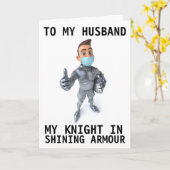 VERJAARDAG VOOR MAN PANDEMIE 2020 WENSKAART KAART (Gele Bloem)