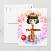 Verjaardag voor Meisjes Briefkaart (Voorkant / Achterkant)