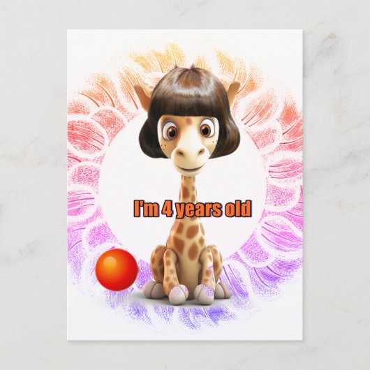 Verjaardag voor Meisjes Briefkaart (Voorkant)