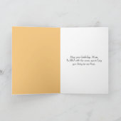 Verjaardag voor moeder olifant met Baby Kaart (Binnen)