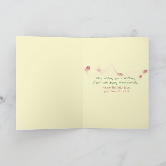 verjaardag voor Moeder van kind Kaart (Binnen)