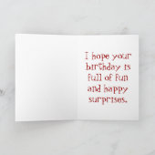 Verjaardag voor nichtje kaart (Binnen)