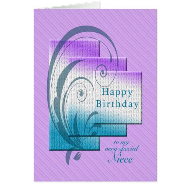 Verjaardag voor nichtje, modern en chique (Voorkant)