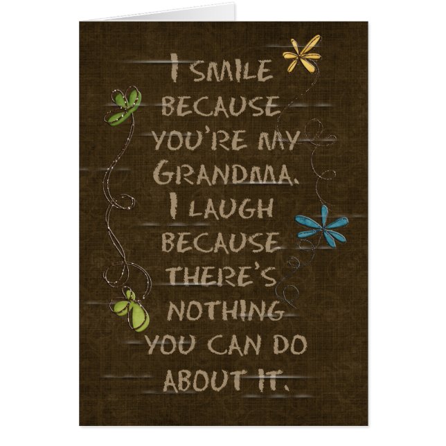 Verjaardag voor oma - glitters in bloemmotief op b (Voorkant)