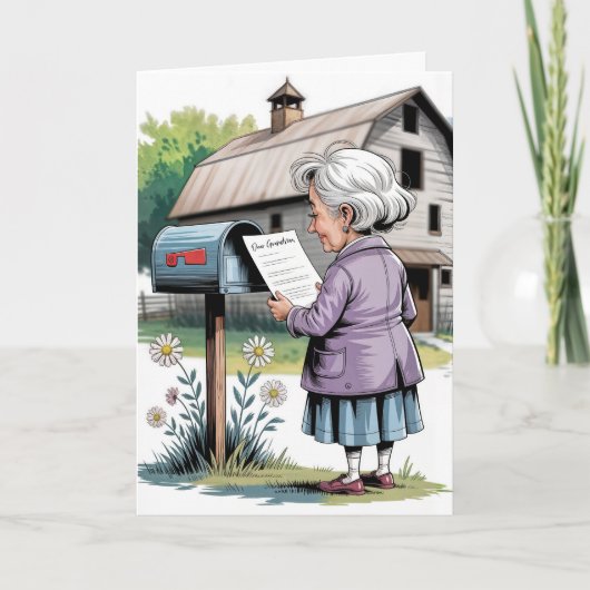 Verjaardag voor oma kaart (Voorkant)