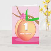 Verjaardag voor One and Only Georgia Peach Kaart (Gele Bloem)