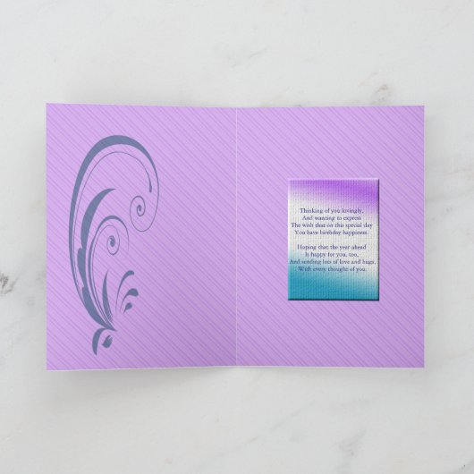 Verjaardag voor schoondochter, modern en chique kaart (Binnen)