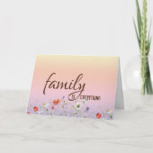 Verjaardag voor schoonmoeder met bloemengrens kaart (Voorkant)