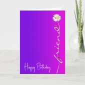 Verjaardag voor vriend Daisy Kaart (Voorkant)