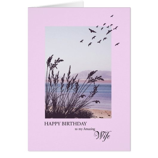 Verjaardag voor vrouw, scène aan zee (Voorkant)