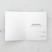 Verjaardag vooraf geschreven sarcastische kaart (Binnen)