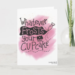 Verjaardag- Vorst voor je cupcake Kaart