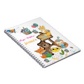 Verjaardag Vos Teddybeer Kuiken Notitieboek (Rechterzijde)