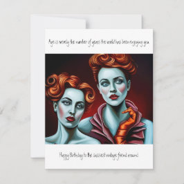 Verjaardag  vriend grappig notitiekaartje