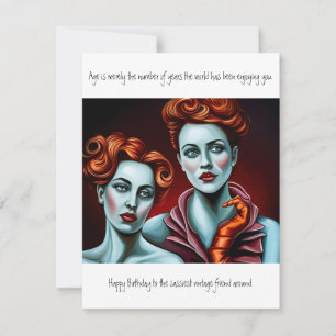 Verjaardag  vriend grappig notitiekaartje