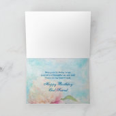 Verjaardag - Vriend, Peony Flower Close-up Kaart (Binnen)