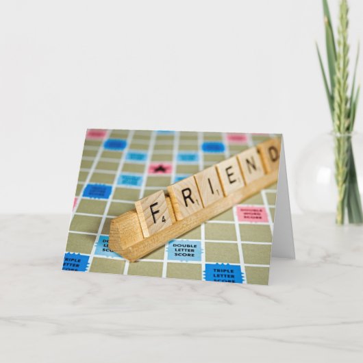 Verjaardag Vriend Spelstukken Kaart (Voorkant)