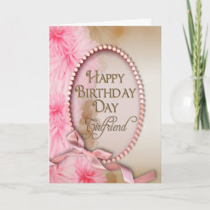 Verjaardag - Vriendin - Bloemen - Ovaal Kaart