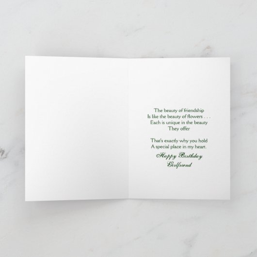 VERJAARDAG, VRIENDIN, KAART (Binnen)