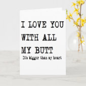 verjaardag vriendje Ik hou van je met mijn hele ko Kaart (Gele Bloem)