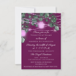 Verjaardag Vrijgezellenfeest Licht Jar Marsala Roz Kaart