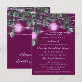 Verjaardag Vrijgezellenfeest Licht Jar Marsala Roz Kaart (Voorkant / Achterkant)