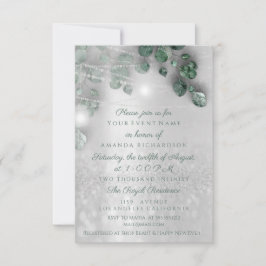 Verjaardag Vrijgezellenfeest Licht Jar Rustiek Zil Kaart