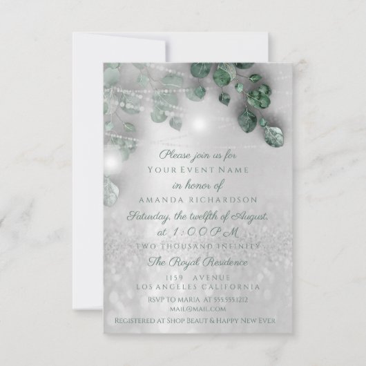 Verjaardag Vrijgezellenfeest Licht Jar Rustiek Zil Kaart (Voorkant)