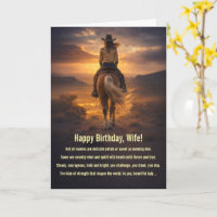Verjaardag Vrouw Cowgirl Sterke Geest Paard