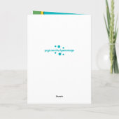 Verjaardag Vrouw de reden waarom ik blauw en groen Kaart (Achterkant)