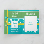 Verjaardag Vrouw de reden waarom ik blauw en groen Kaart (Binnen)