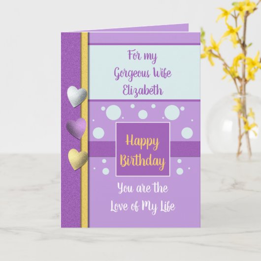 Verjaardag Vrouw de reden waarom ik paarse en geel Kaart (Gele Bloem)