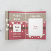 Verjaardag Vrouw de reden waarom ik roze en bruin  Kaart (Binnen)