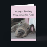 Verjaardag Vrouw Fun Dog Definitie van Relax Humor Kaart<br><div class="desc">Happy Birthday Vrouw Definitie van Relax Humor Groet met leuke ontspannende Great Dane Dog</div>