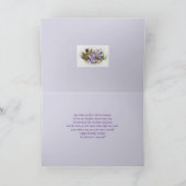 Verjaardag vrouw - Hepatica wilde bloem Kaart (Binnen)