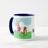 Verjaardag vrouwelijke golfer mok (Voorkant links)