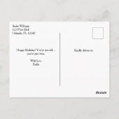 Verjaardag VS Patriottisch straaljager Briefkaart (Achterkant)