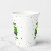 Verjaardag vuilniswagen papieren bekers (Rechts)