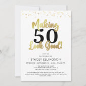 Verjaardag waardoor AGE er goed uitziet Goud Zwart Kaart (Voorkant)