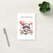 Verjaardag Wasbeer Piloot Post-it® Notes (Kantoor)