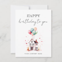 Verjaardag Watercolor House Realty
