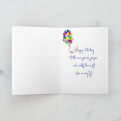 Verjaardag Waterverf Abstract Kaart (Binnen)