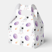 Verjaardag waterverf astronaut Galaxy Bedankdoosjes (Achterkant)