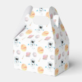 Verjaardag waterverf astronaut Galaxy Bedankdoosjes (Achterkant)