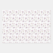 Verjaardag Waterverf Bloem Verpakkingsvellen Inpakpapier Vel (Voorkant)