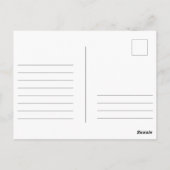 Verjaardag Waterverf Groene Bloemen Elegant Briefkaart (Achterkant)