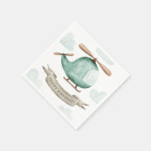 Verjaardag waterverf helikopter | Schattigee Kinde Servet (Hoek)