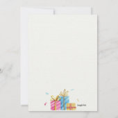 Verjaardag Waterverf Kaart (Achterkant)
