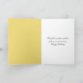 Verjaardag Waterverf Rainbow Over Wildflower Meado Kaart (Binnen)