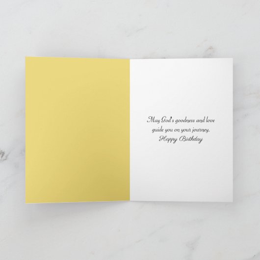 Verjaardag Waterverf Rainbow Over Wildflower Meado Kaart (Binnen)